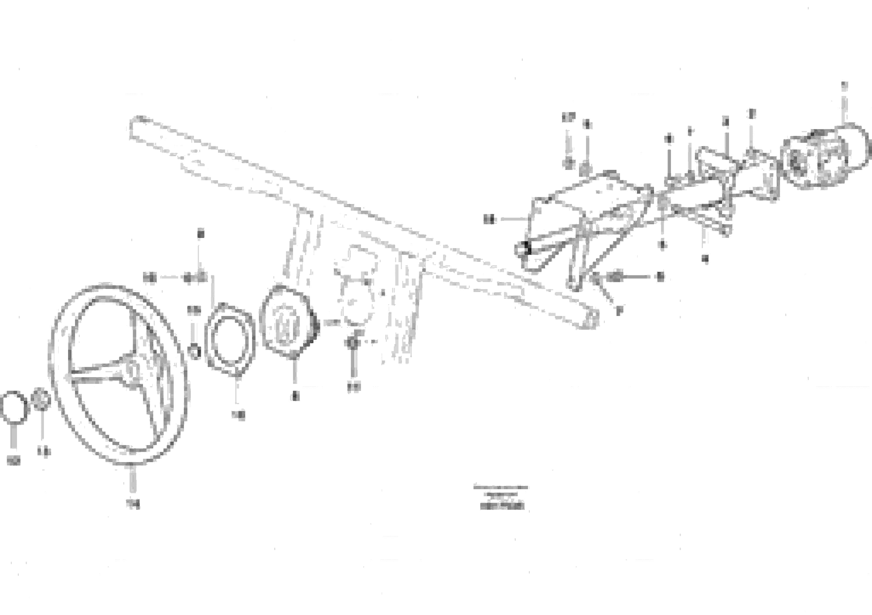 Схема запчастей Volvo G900 MODELS S/N 39300 - - 58299 Рулевая колонка 
