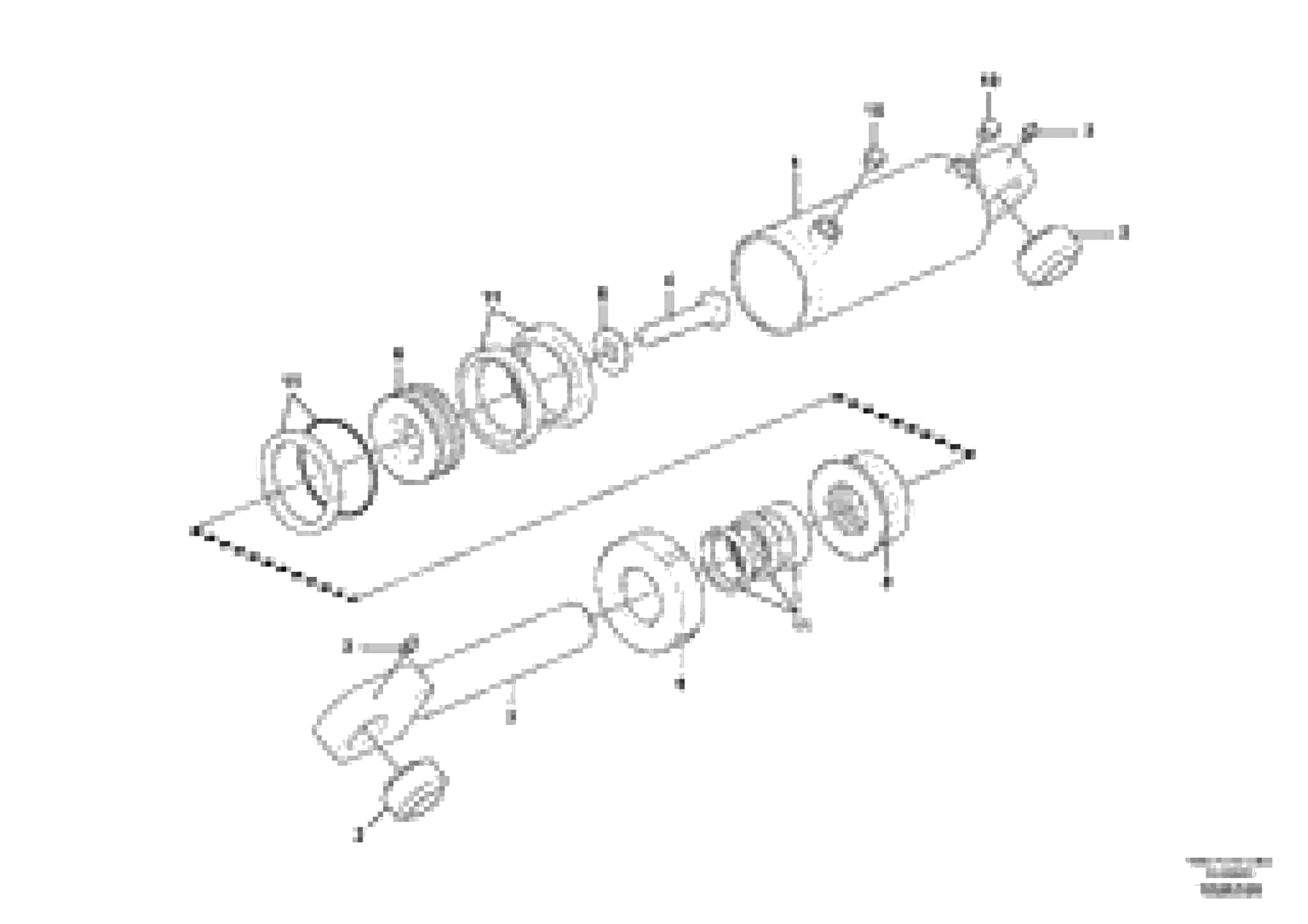 Схема запчастей Volvo G900 MODELS S/N 39300 - - 97683 Wheel lean cylinders 