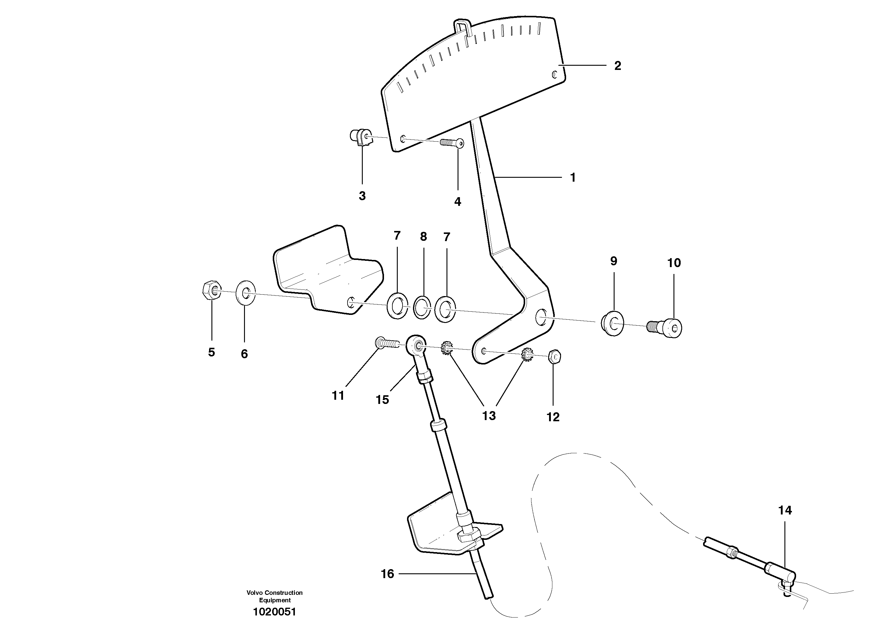 Схема запчастей Volvo G900 MODELS S/N 39300 - - 1359 Articulation indicator 