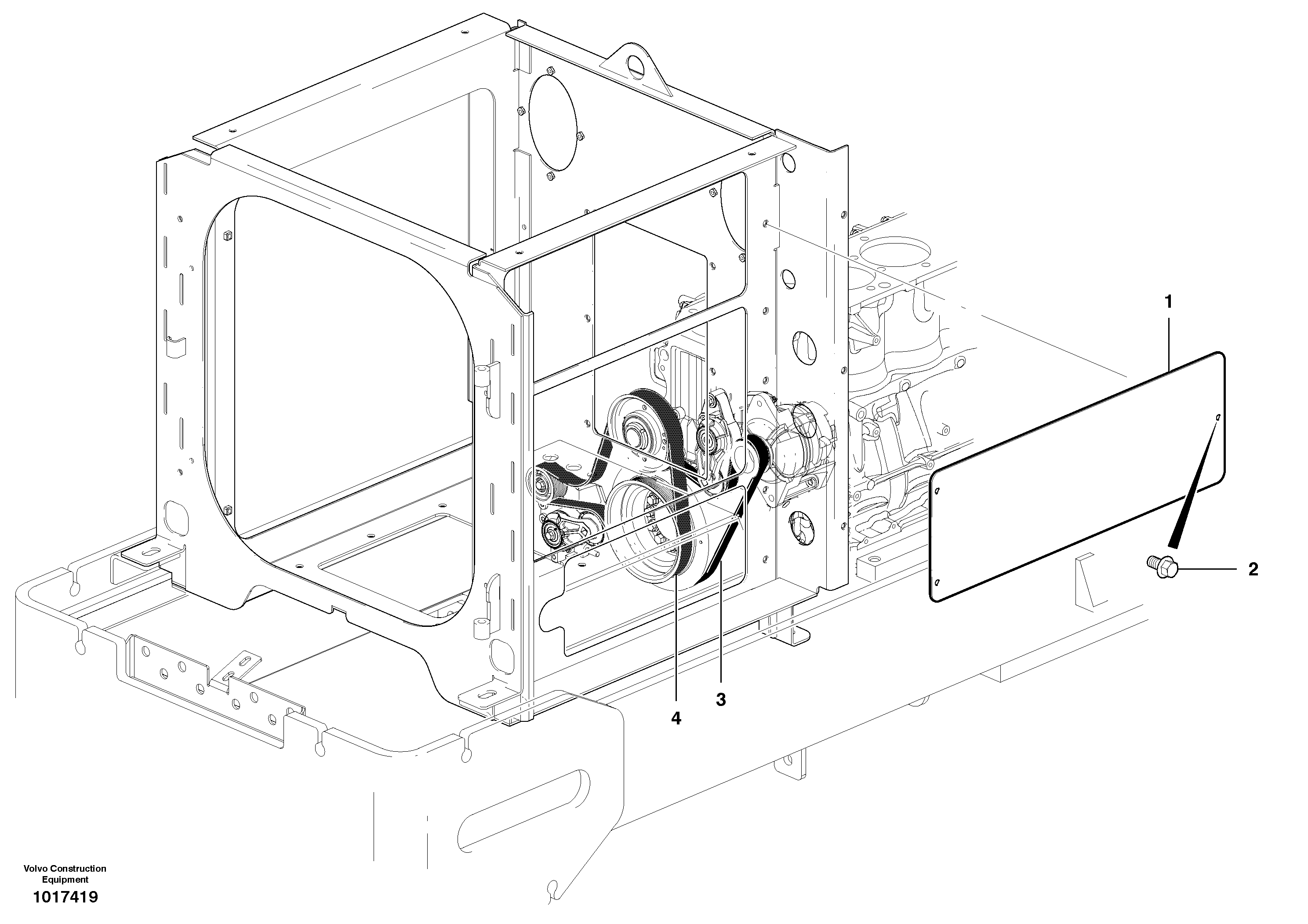 Схема запчастей Volvo G900 MODELS S/N 39300 - - 1632 No Air Conditioning Capacity - D9 