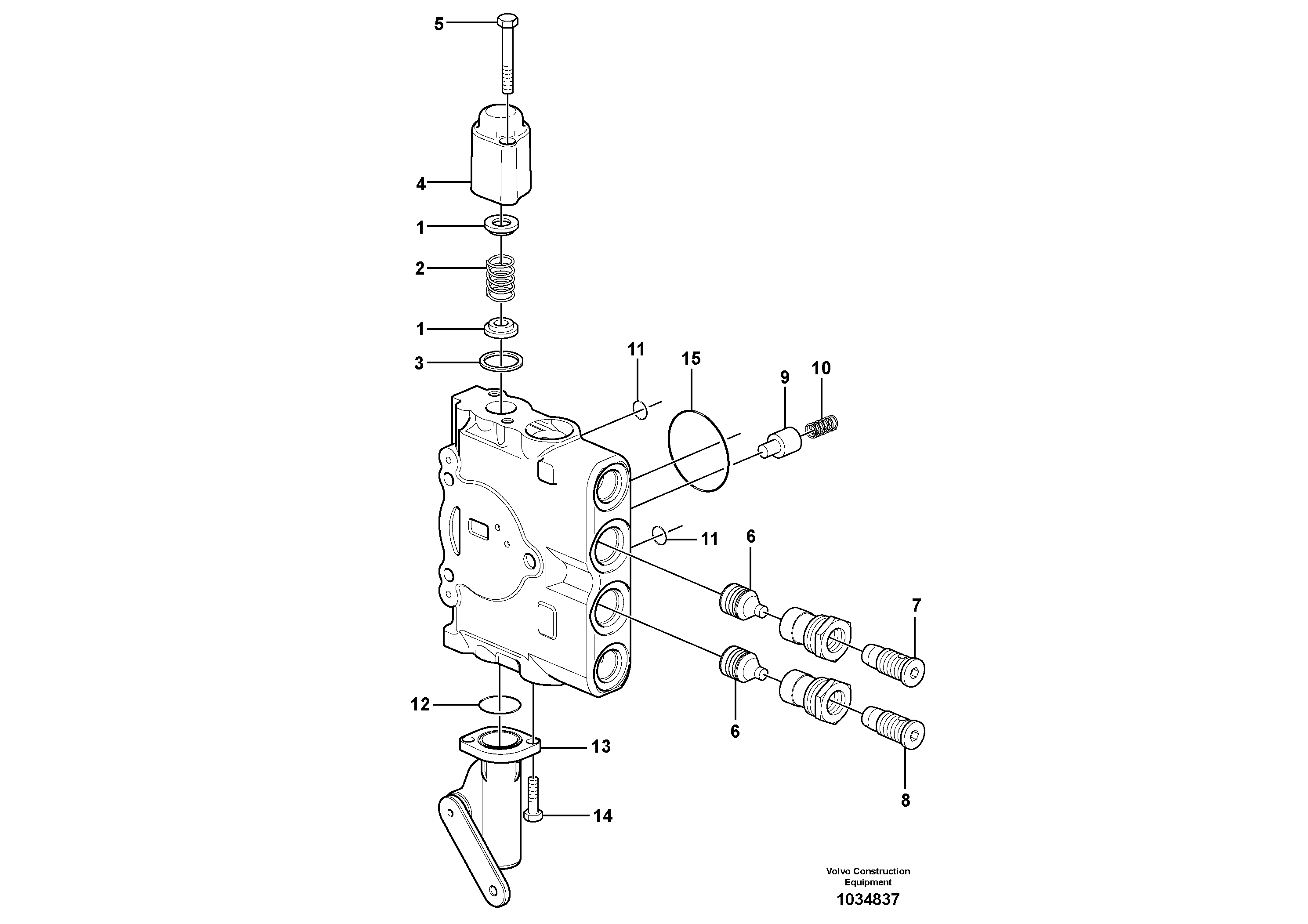 Схема запчастей Volvo G900 MODELS S/N 39300 - - 102405 Клапан регулирующий (распределительный) 