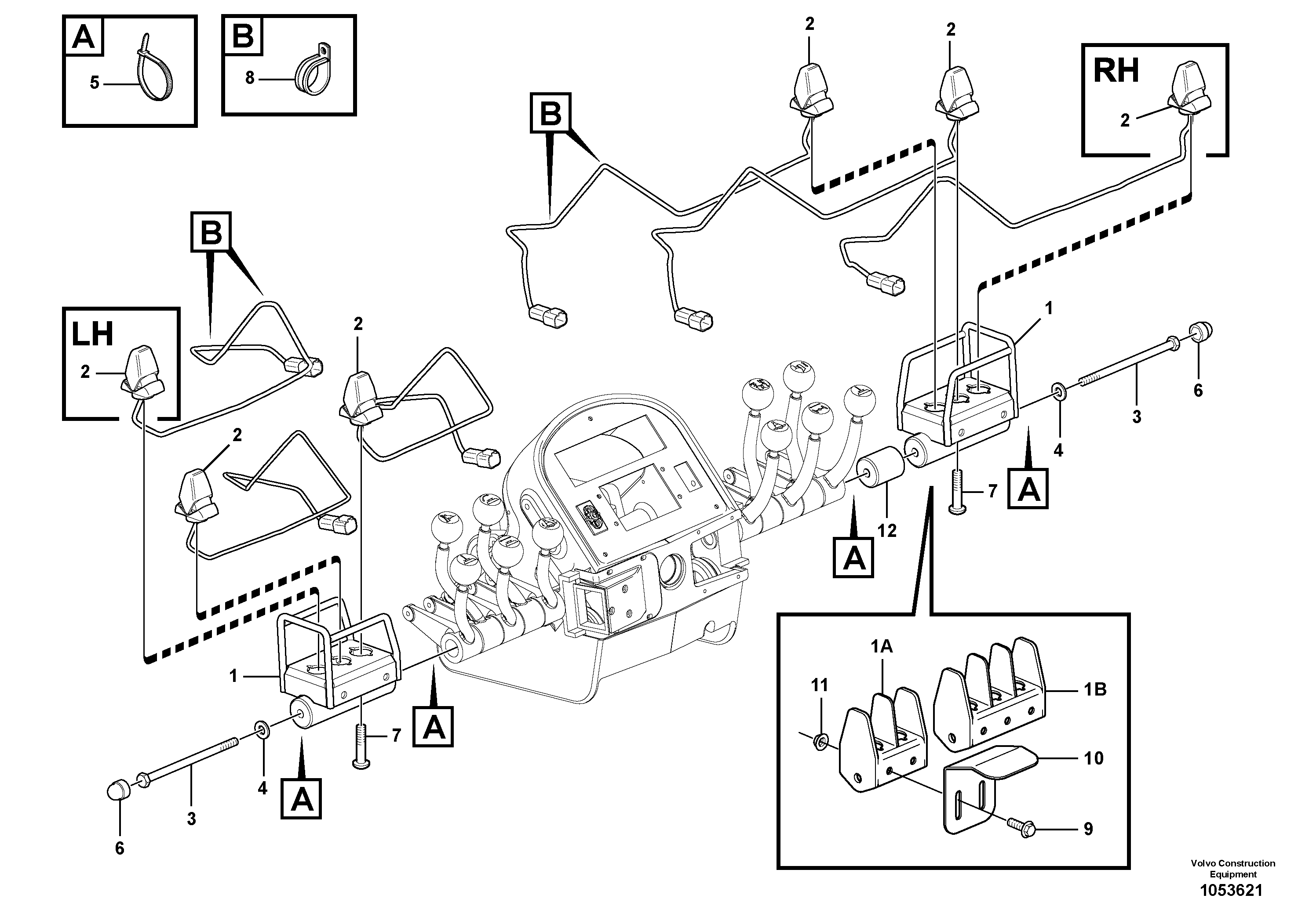 Схема запчастей Volvo G900 MODELS S/N 39300 - - 35889 Controls - Auxiliary 