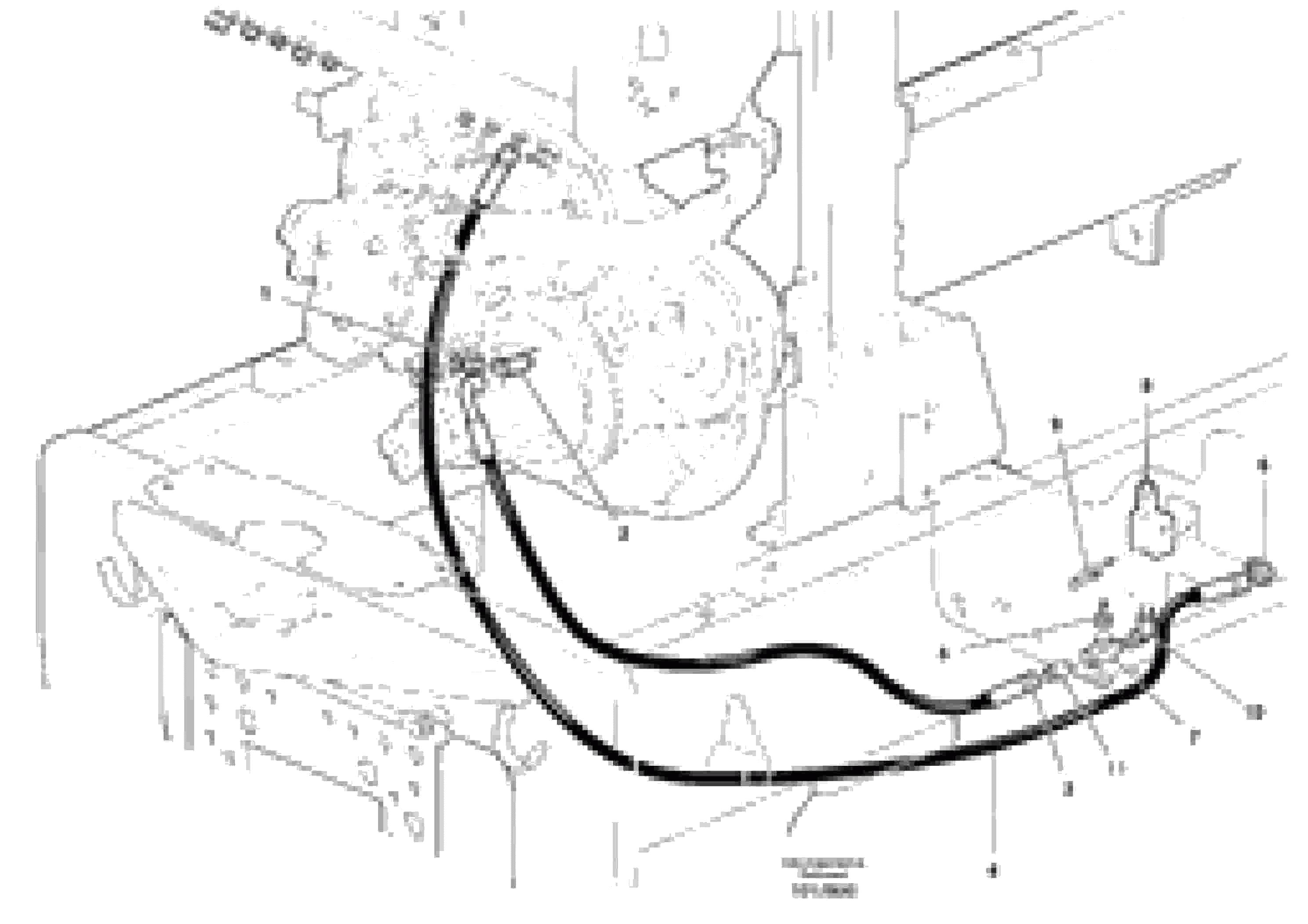 Схема запчастей Volvo G900 MODELS S/N 39300 - - 75954 Load sensing relief valve plumbing 