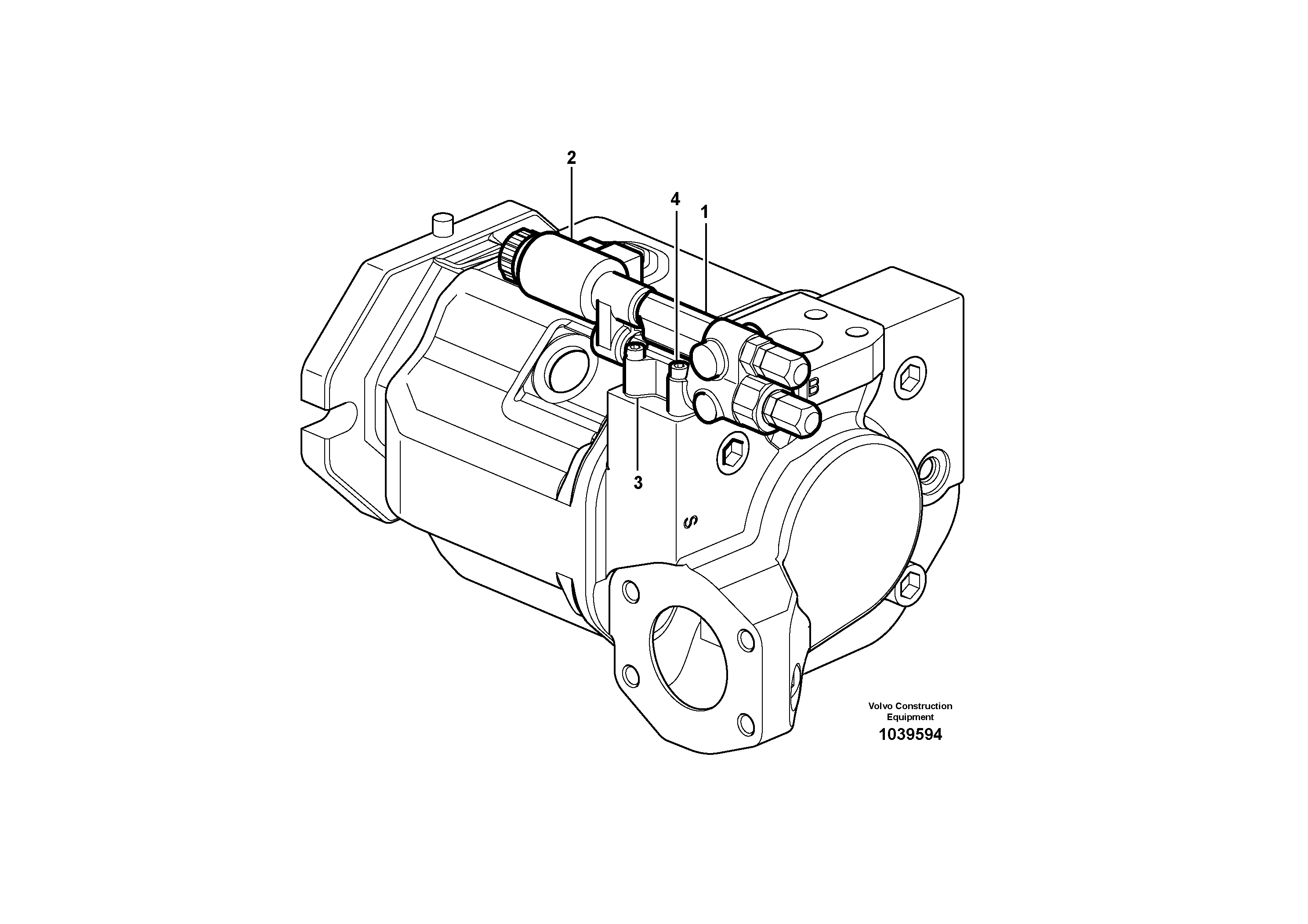 Схема запчастей Volvo G900 MODELS S/N 39300 - - 3385 Steering and implement pump 