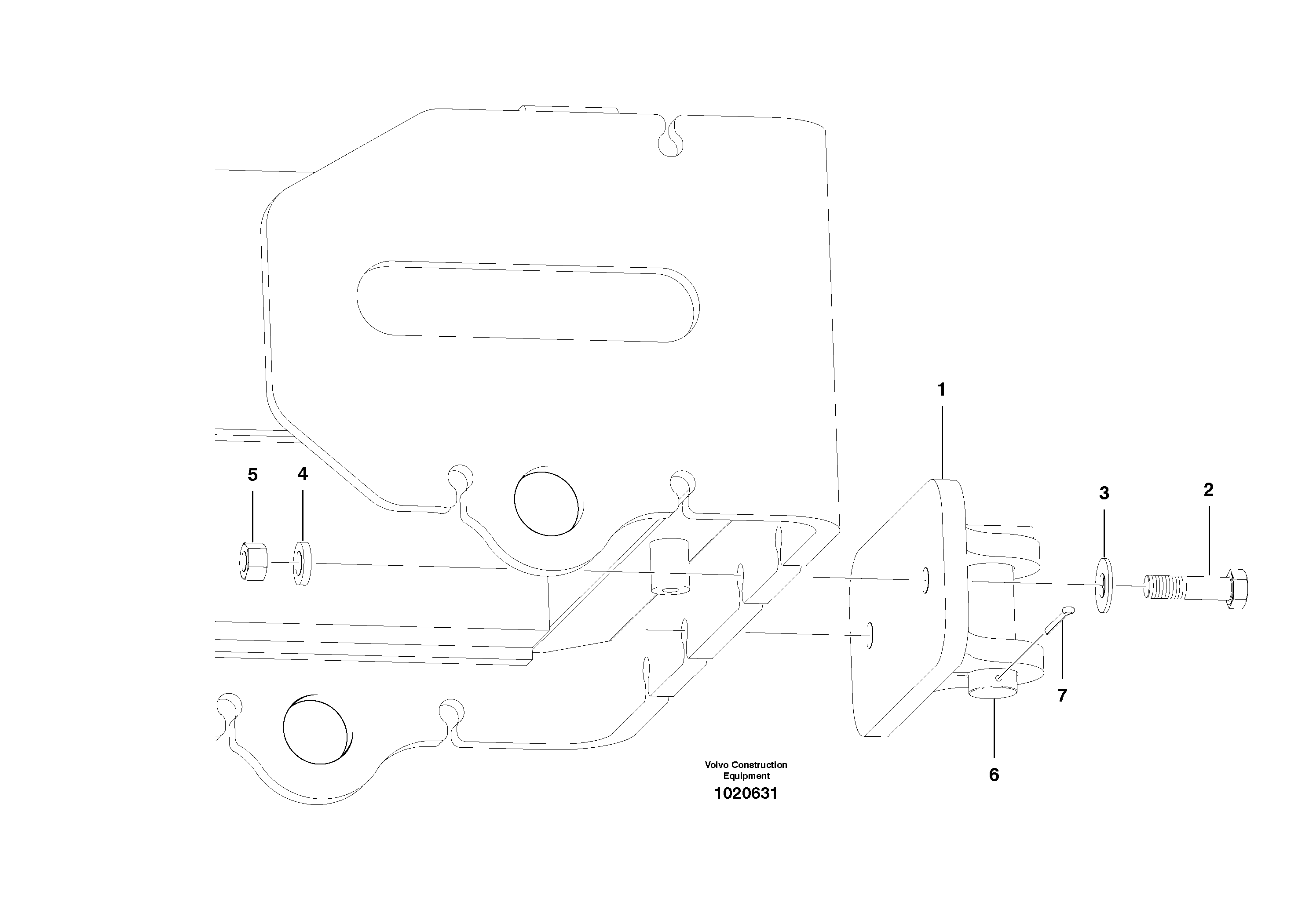 Схема запчастей Volvo G900 MODELS S/N 39300 - - 2889 Towing hook 