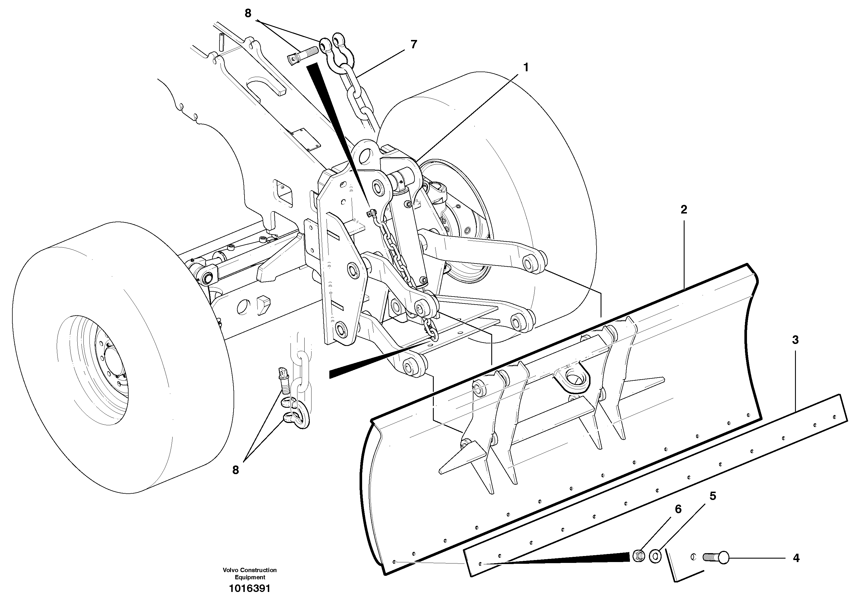 Схема запчастей Volvo G900 MODELS S/N 39300 - - 30130 Dozer Blade Assembly 