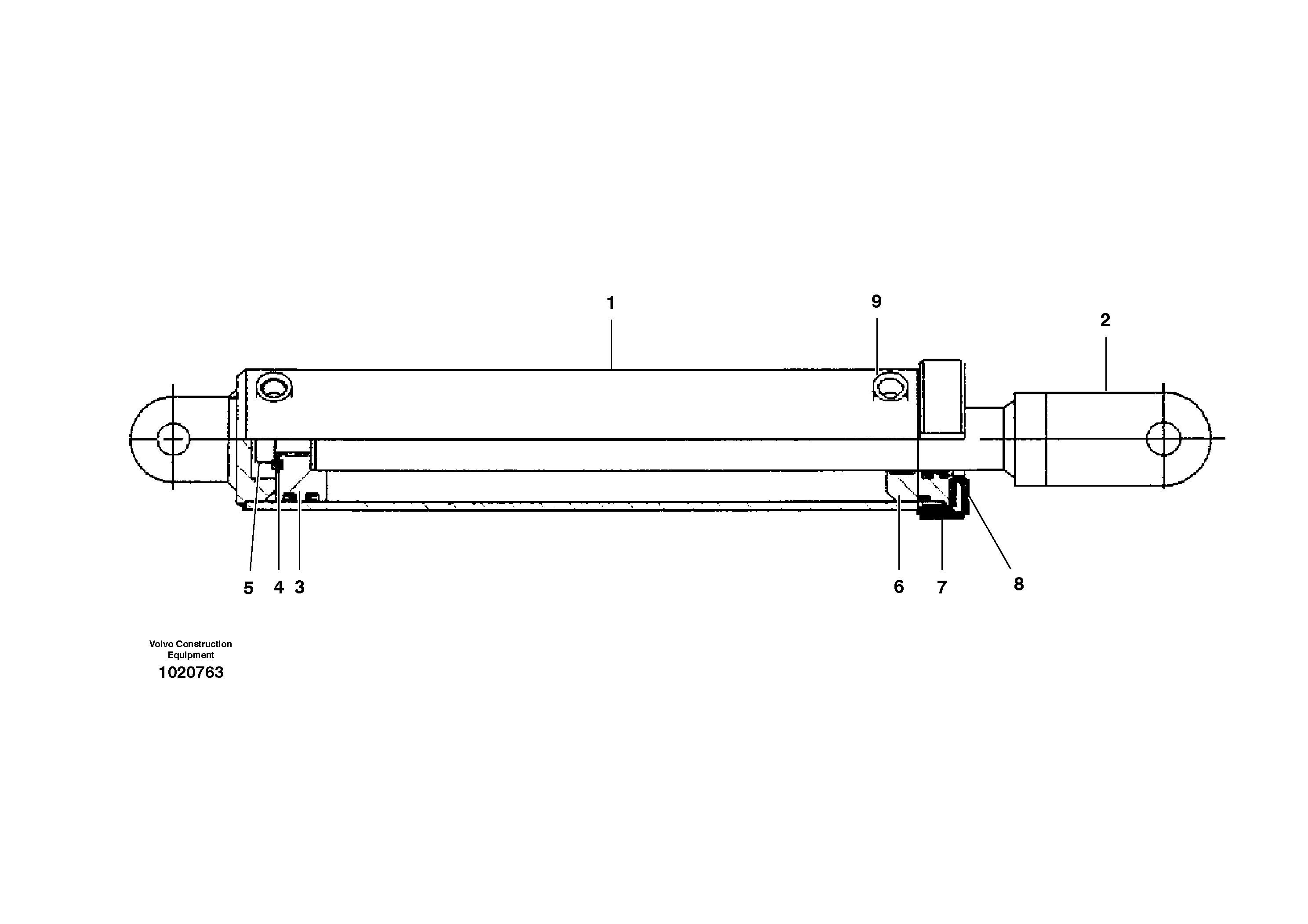 Схема запчастей Volvo G900 MODELS S/N 39300 - - 42924 Mid mount scarifier hydraulic cylinder 