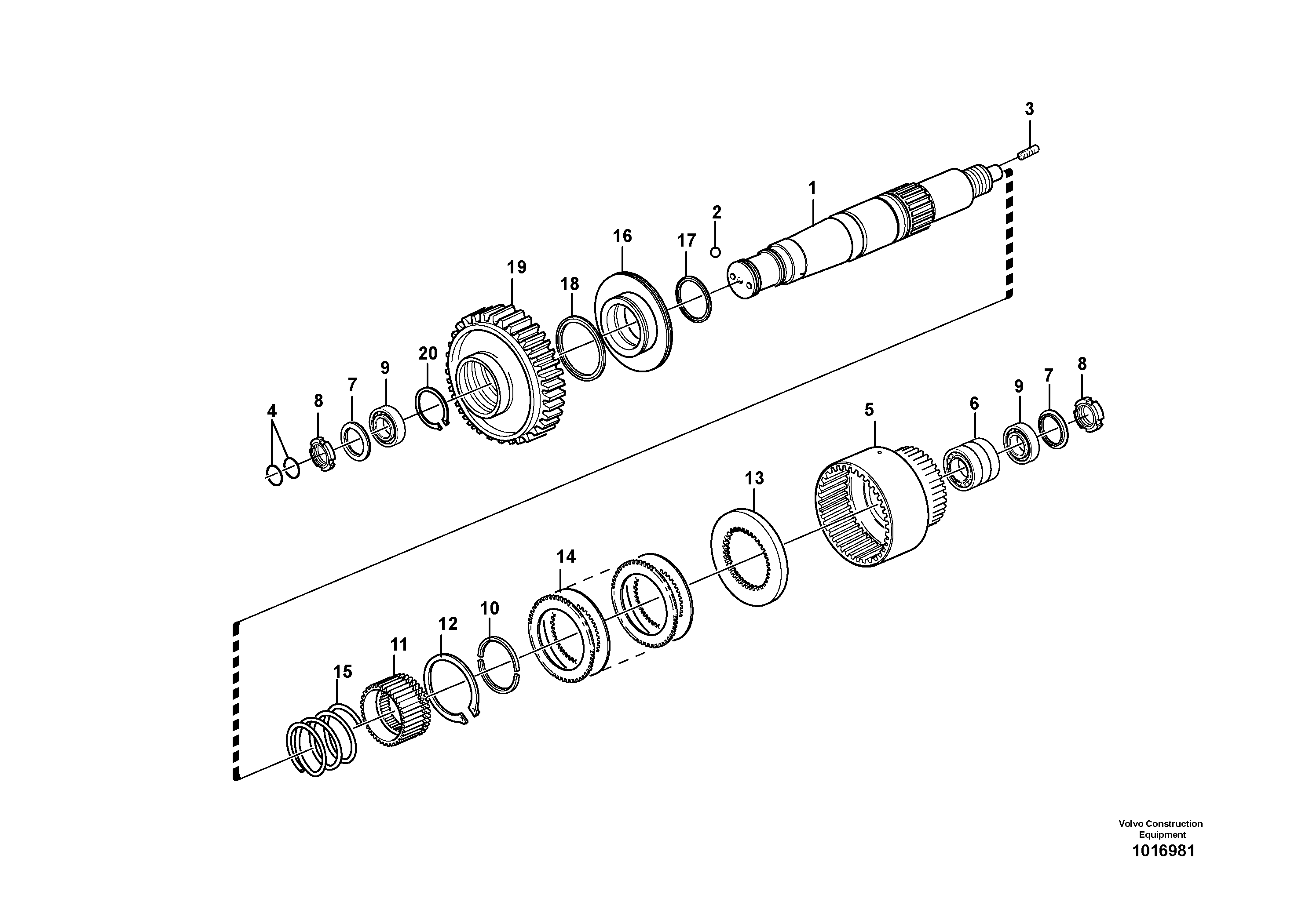 Схема запчастей Volvo G900 MODELS S/N 39300 - - 102424 Hydraulic connection, Reverse 