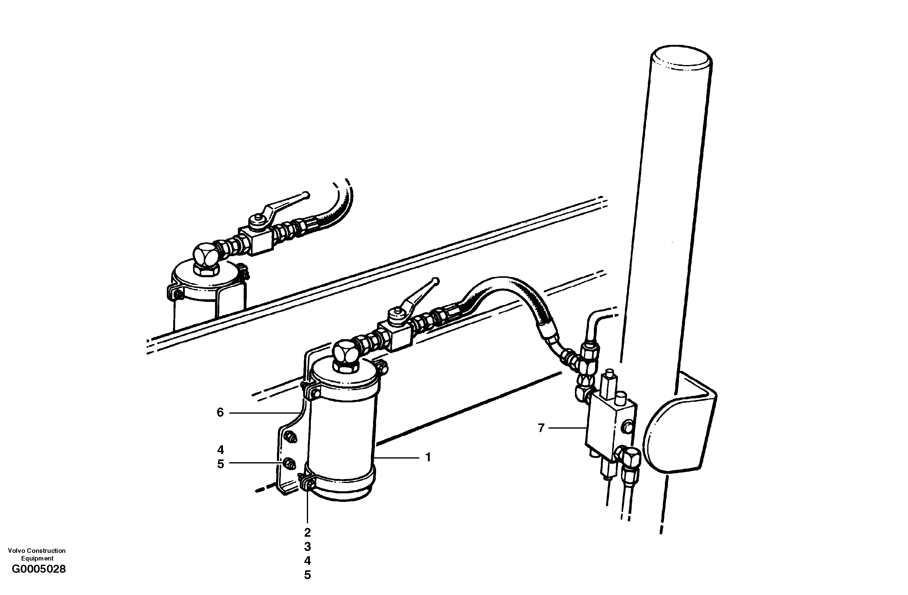 Схема запчастей Volvo G700 MODELS S/N 33000 - - 30972 Accumulators 