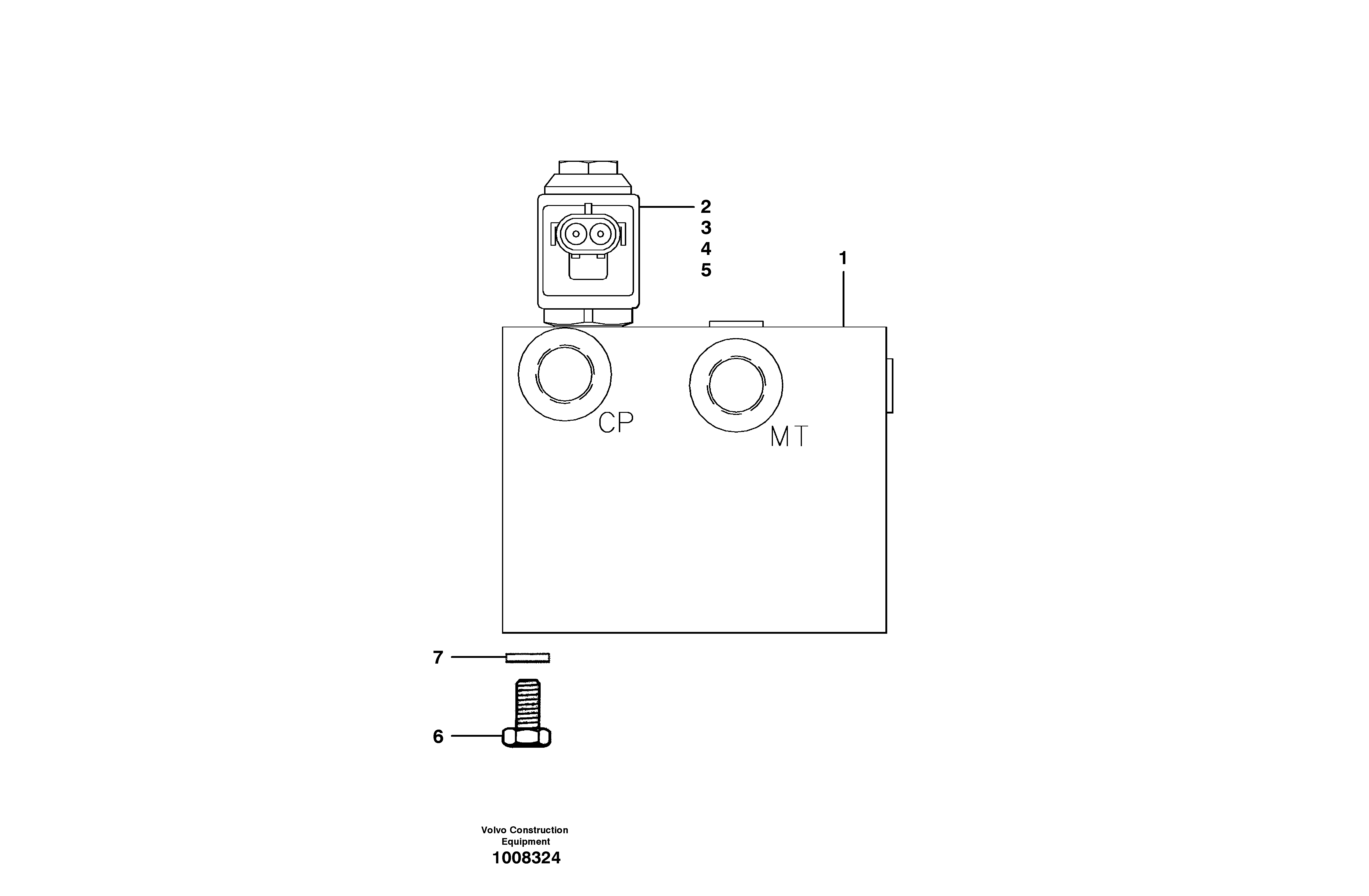 Схема запчастей Volvo G700B MODELS S/N 35000 - - 37861 Two - Speed Valve Assembly - Awd 