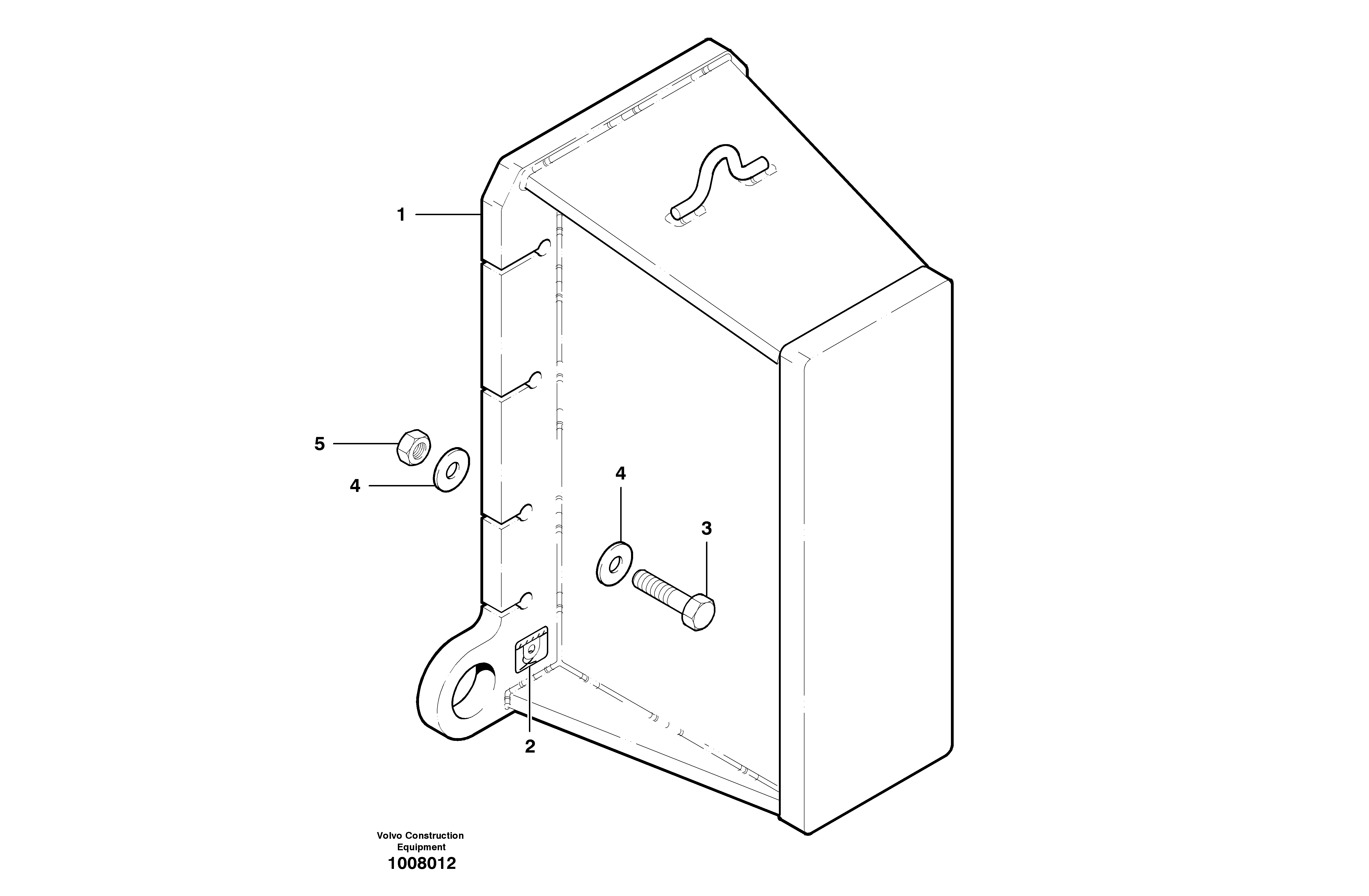 Схема запчастей Volvo G700B MODELS S/N 35000 - - 18403 Push block 